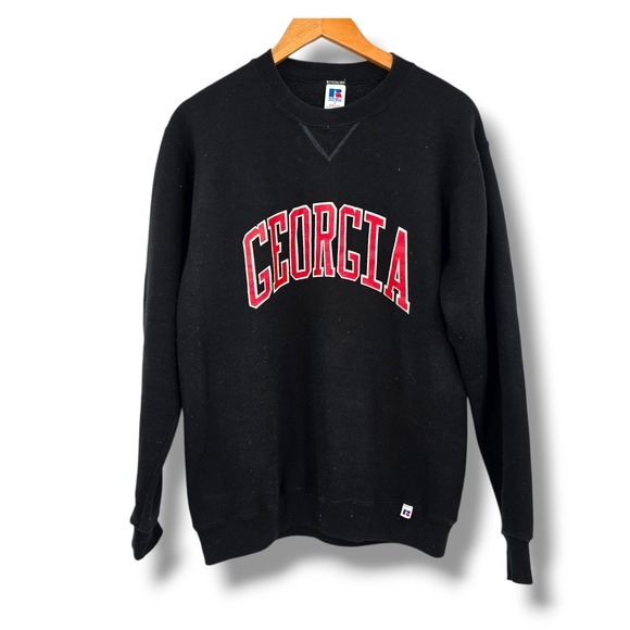 Vintage 1980 Russell Athletic‎ Georgia Sweatshirt Crewneck Pullover College M - Picture 1 of 6